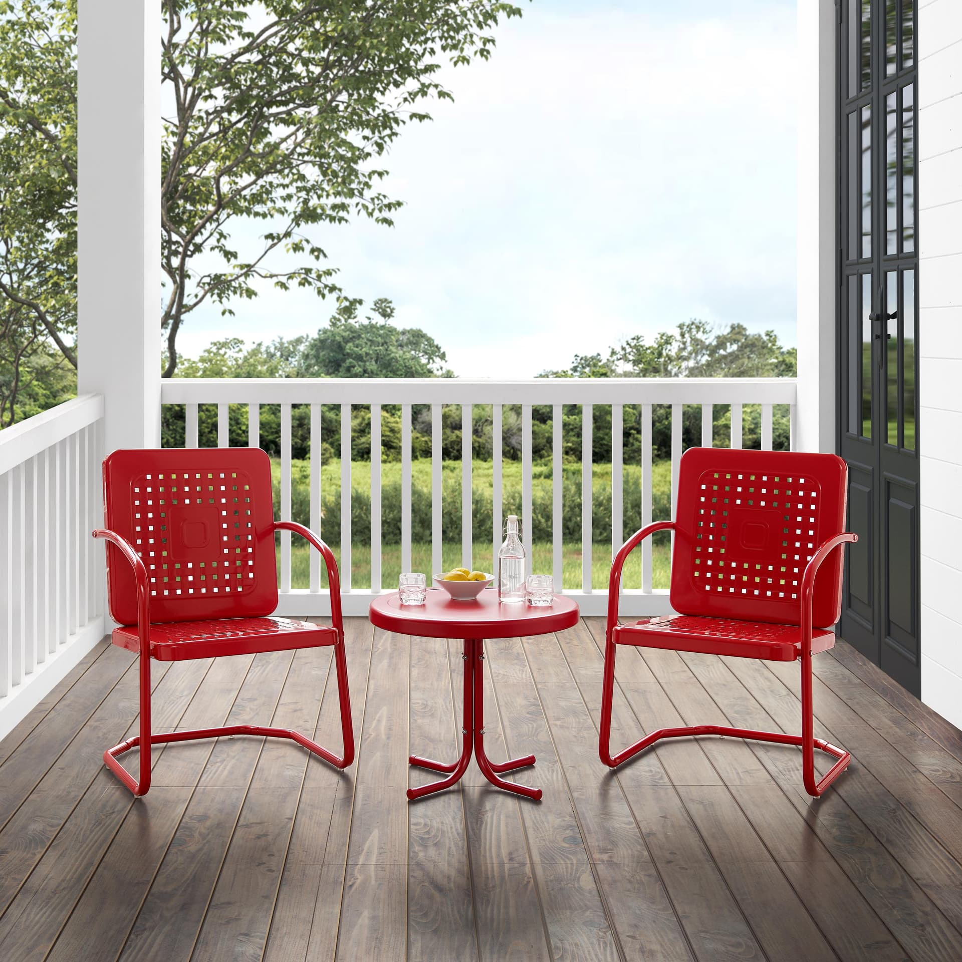 Bates 3Pc Retro Outdoor Chair Set