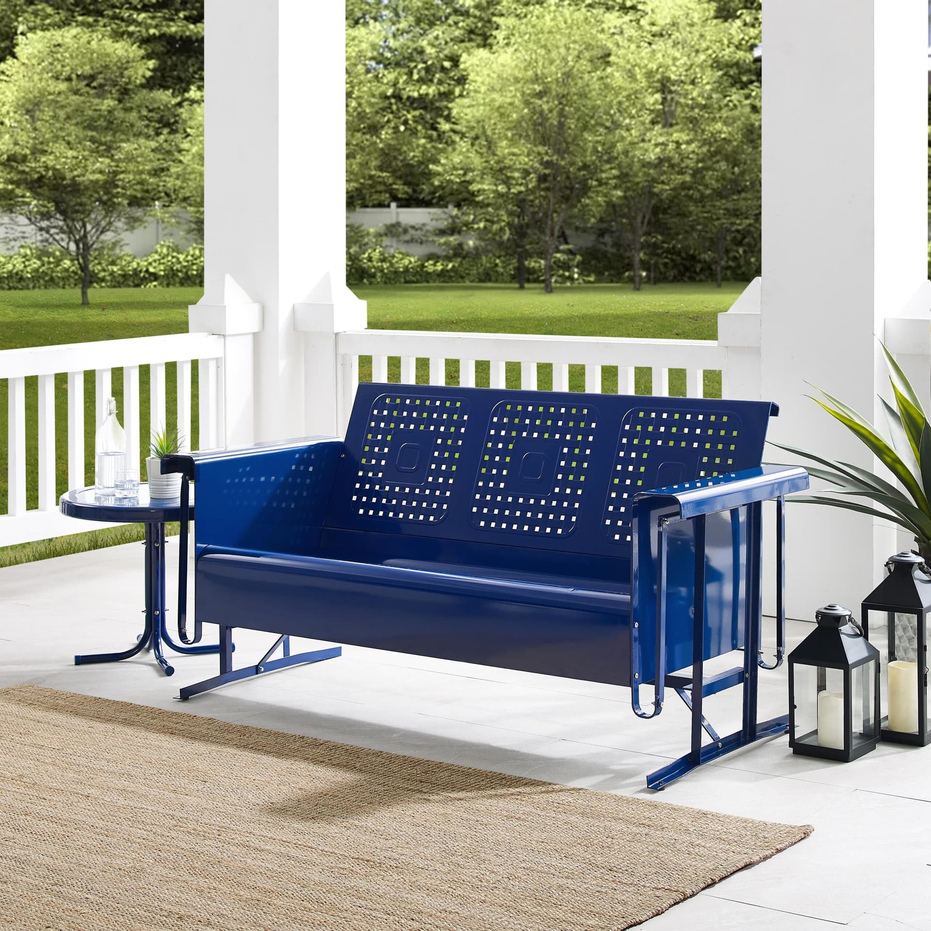 Bates Retro Outdoor Sofa Glider