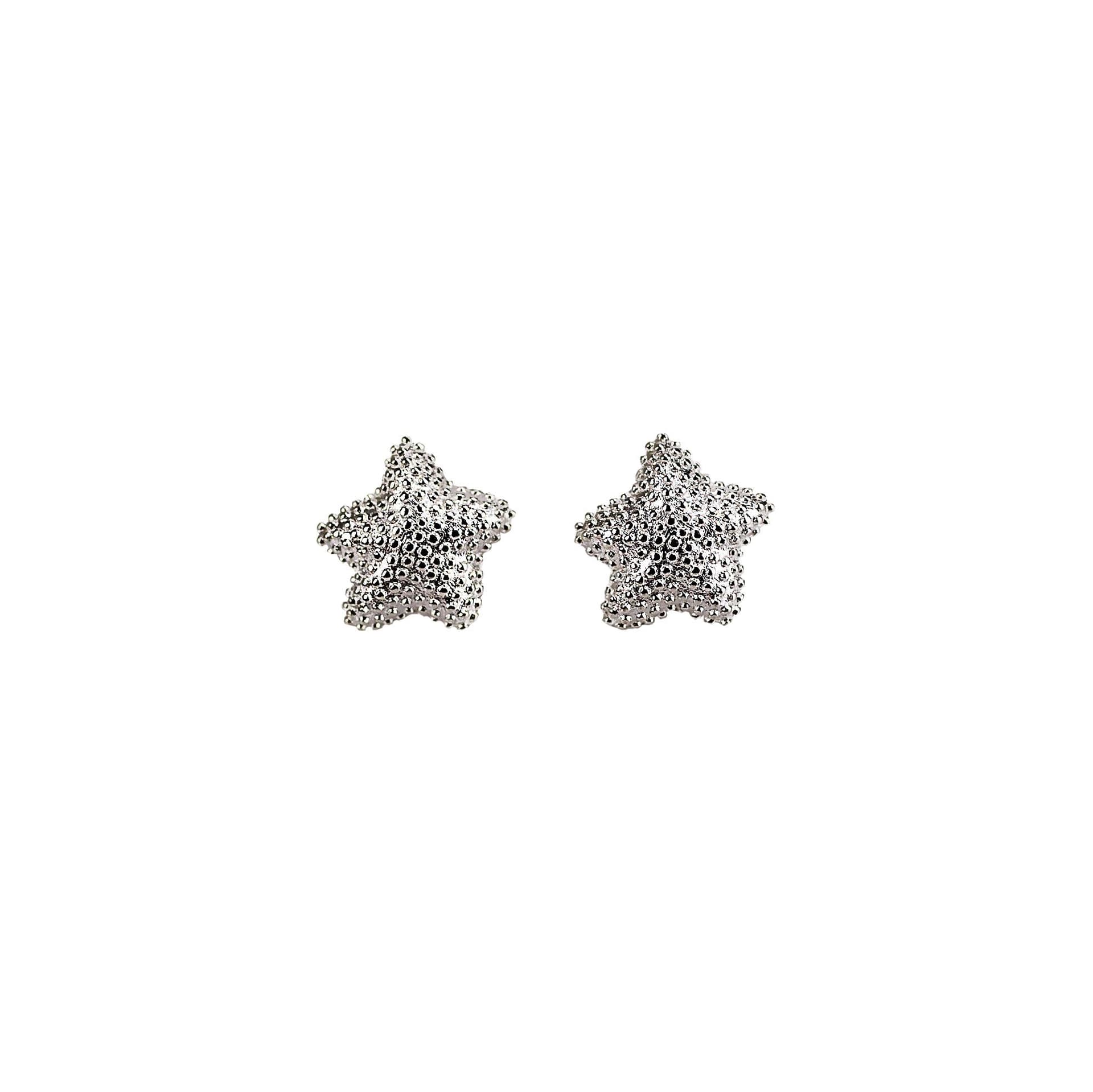Silver Starfish Earrings