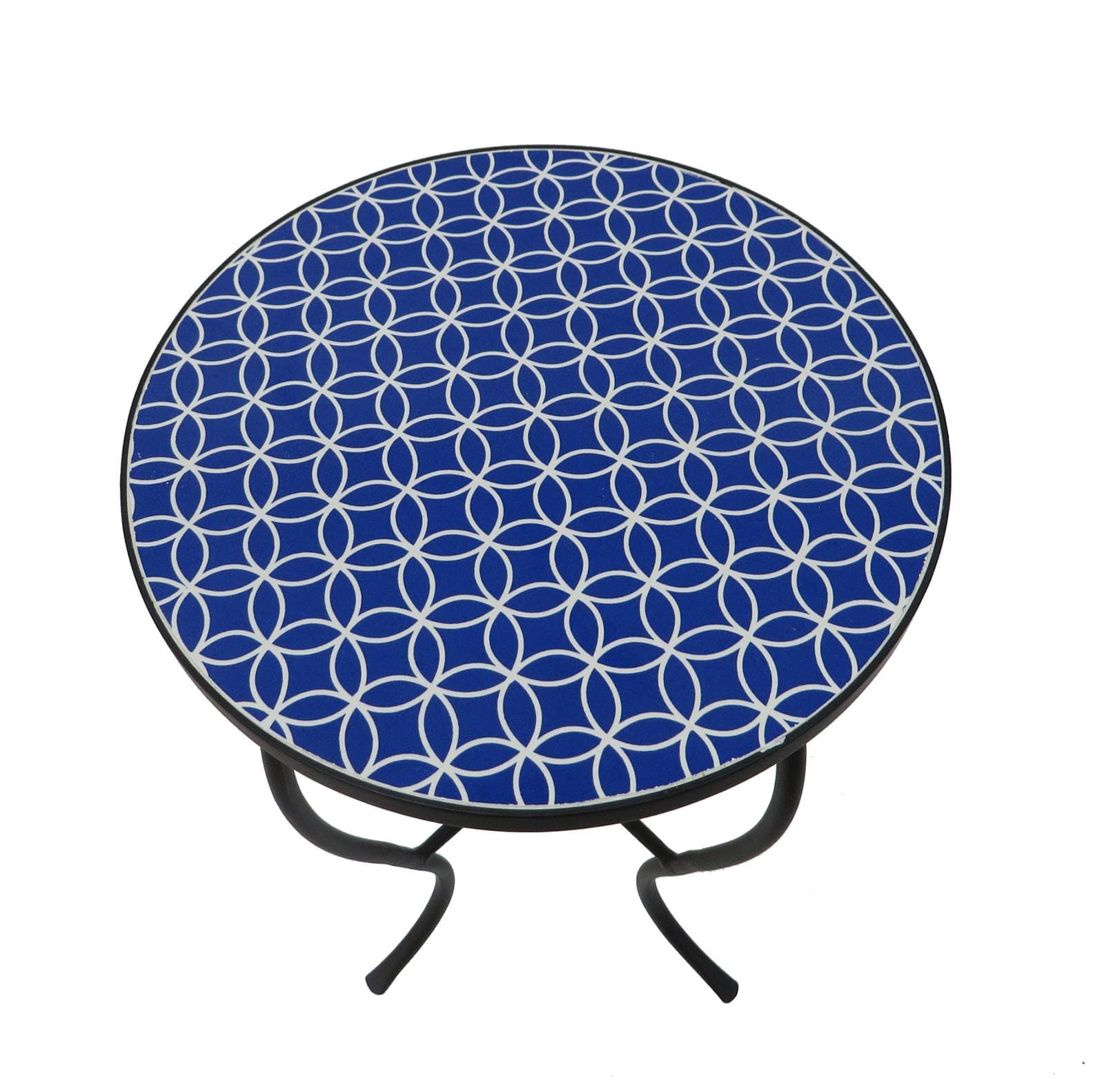 Mosaic Art Collection - Alpine Accent Table - Blue