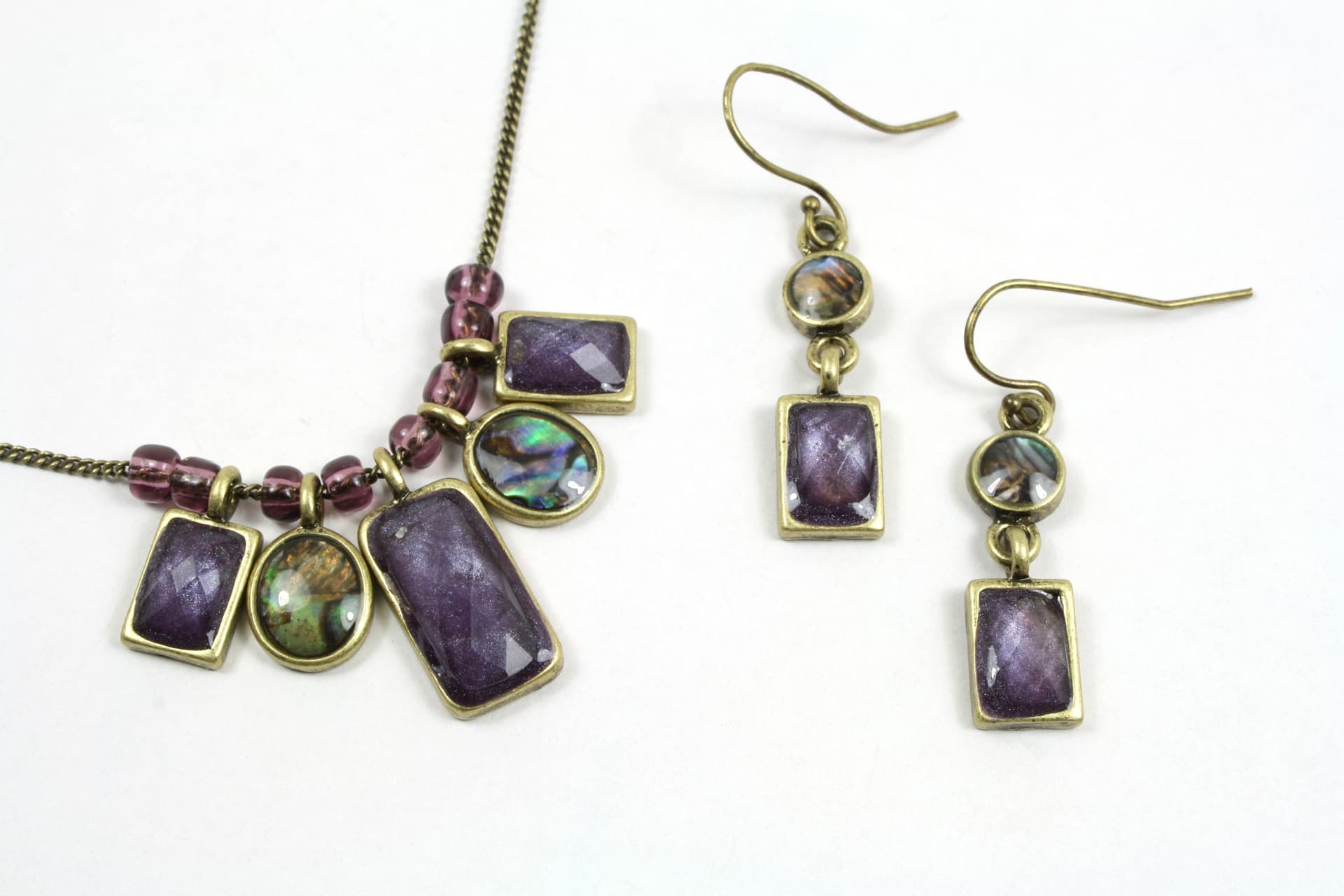 Purple Passion Necklace And Earring Set