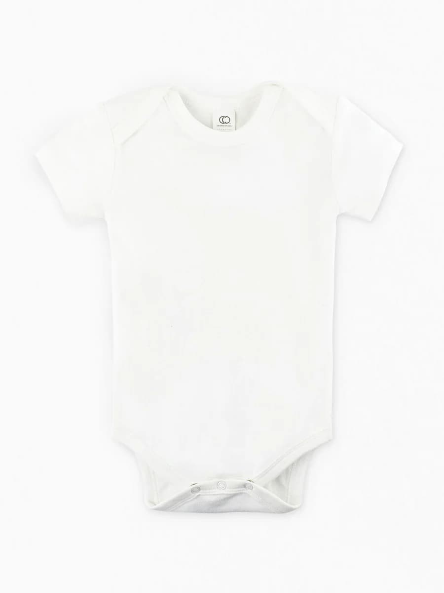 Organic Cotton Baby Onesie - White