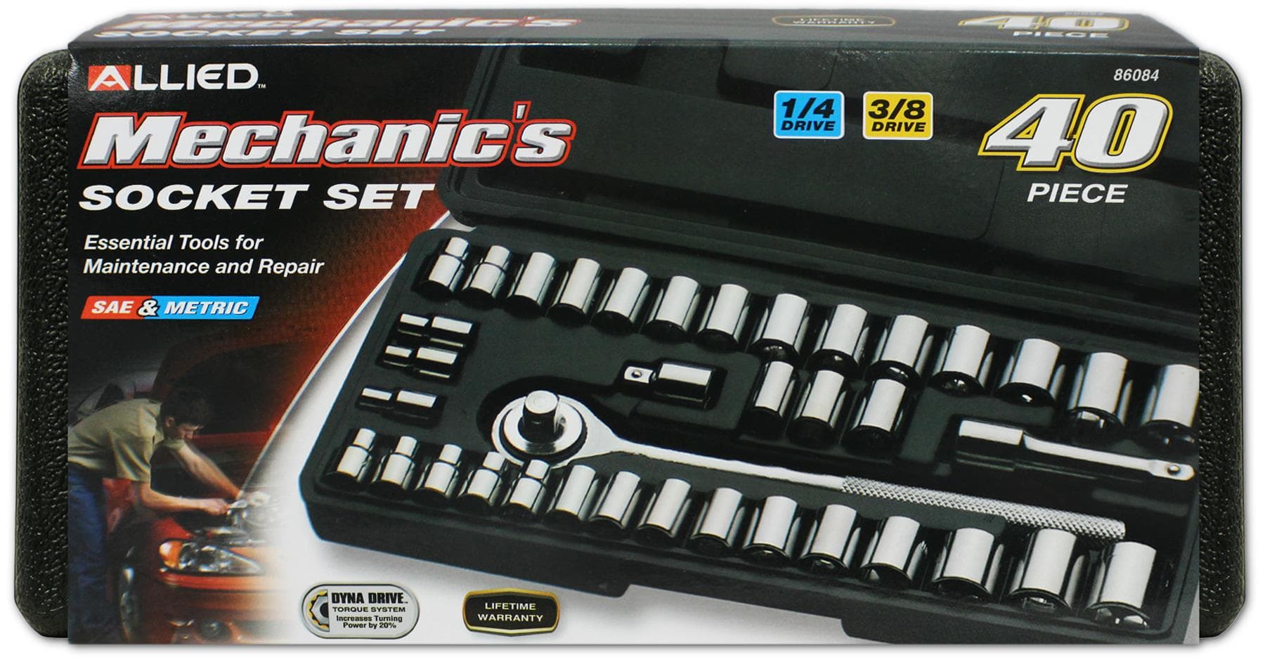 40-Piece Mechanic's Socket Set in Case