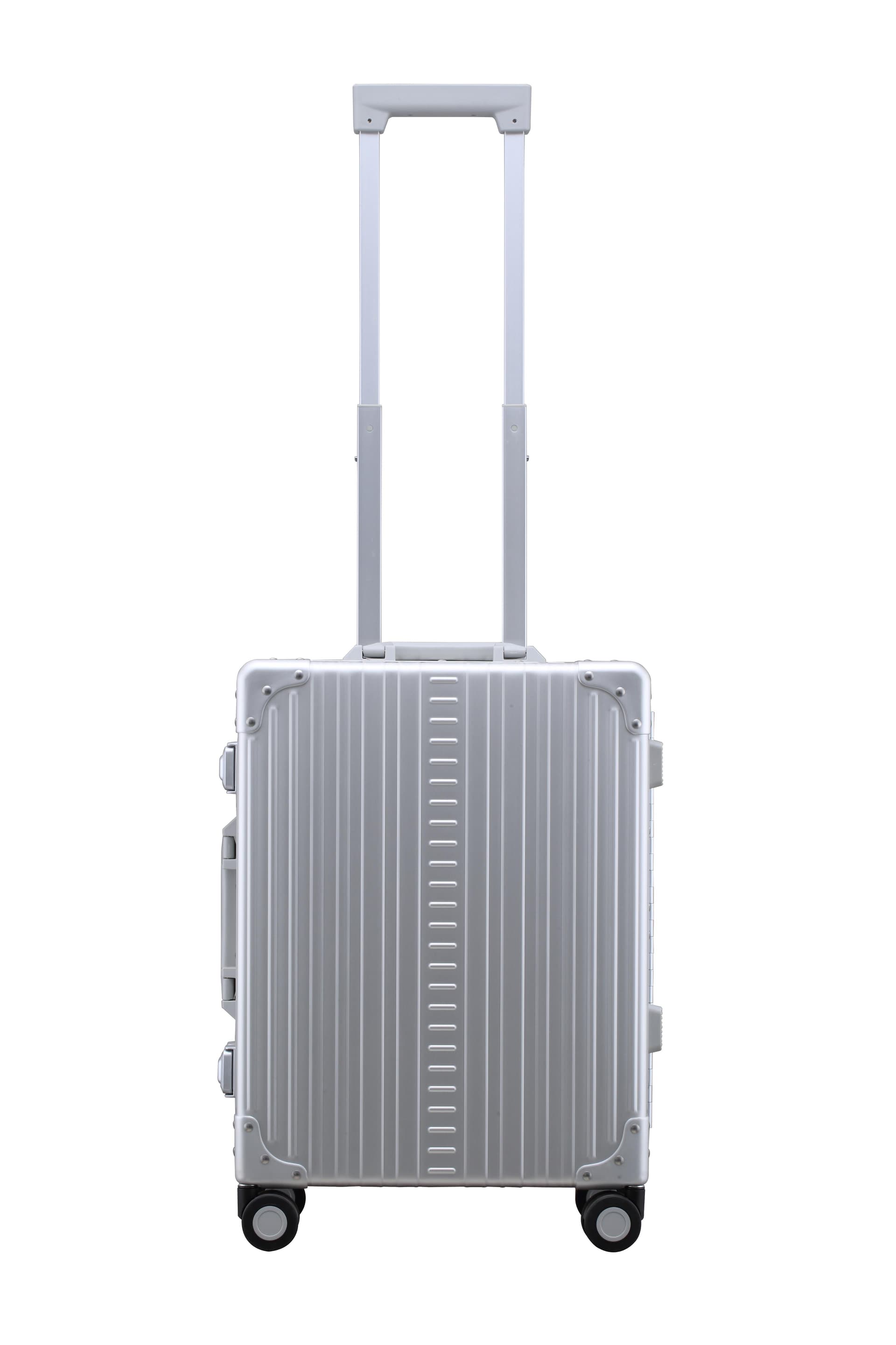 Aleon 21" International Carry-On Aluminum Hardside Luggage (Platinum)