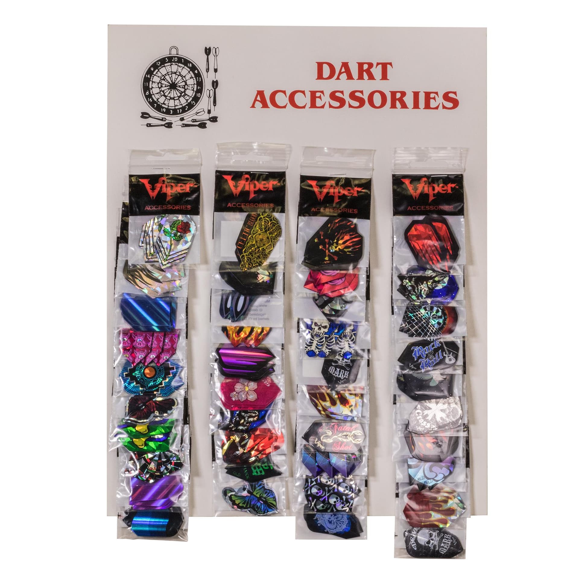 Accessory Card w/ 40 2-D Glitter Flights