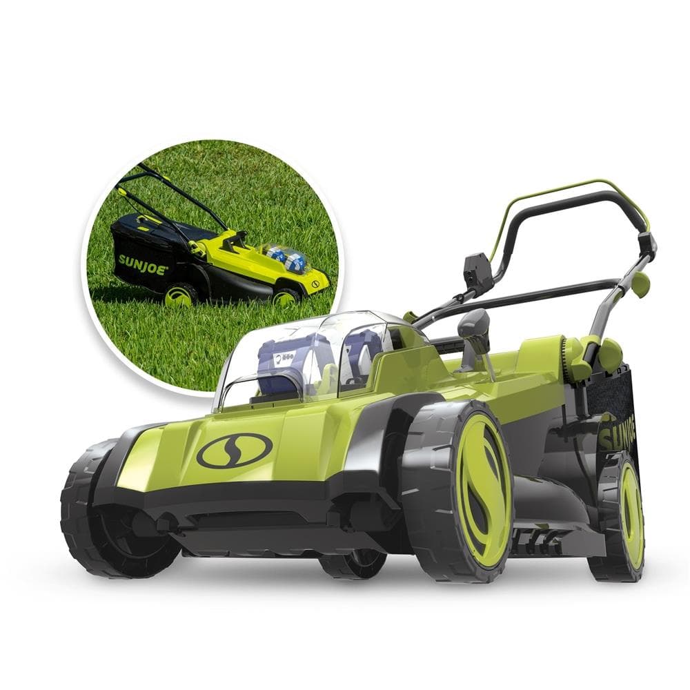 Cordless Mulching Lawn Mower Size 17" wide p