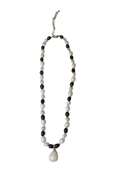 Latonia Cabella created Black and White Pearl Necklace