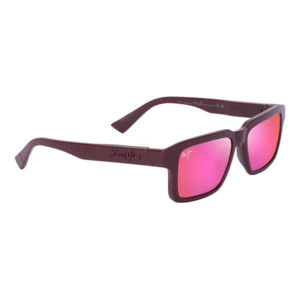 Kahiko Polarized Sunglasses Matte Burgundy Frame MAUI Bronze Lens