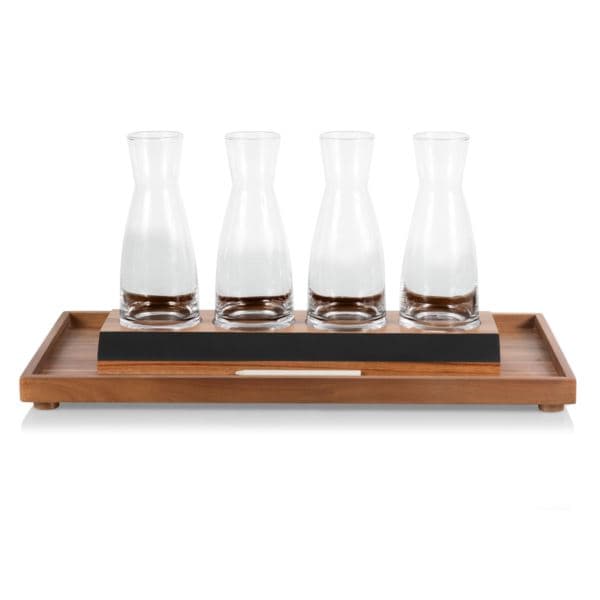 Cava Wine Carafe Tasting Kit - Acacia Wood