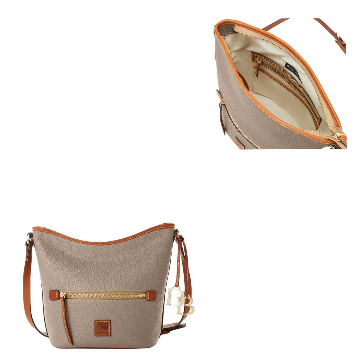 Pebble Grain Zip Sac