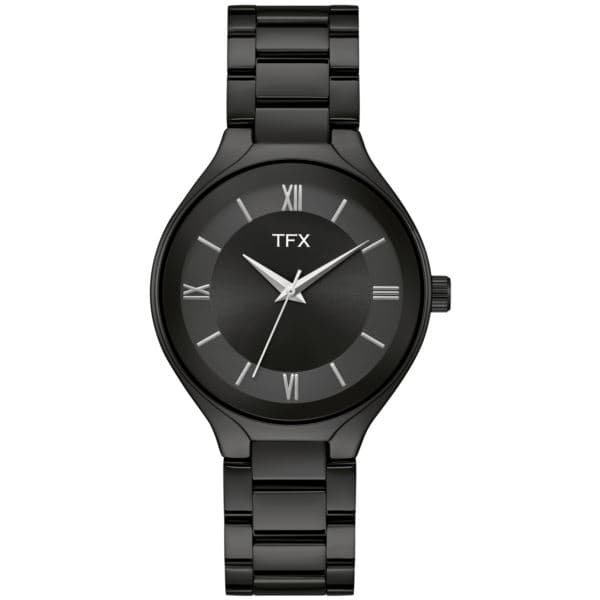 Men's TFX Black Ion-Plated Stainless Steel Watch Black Dial