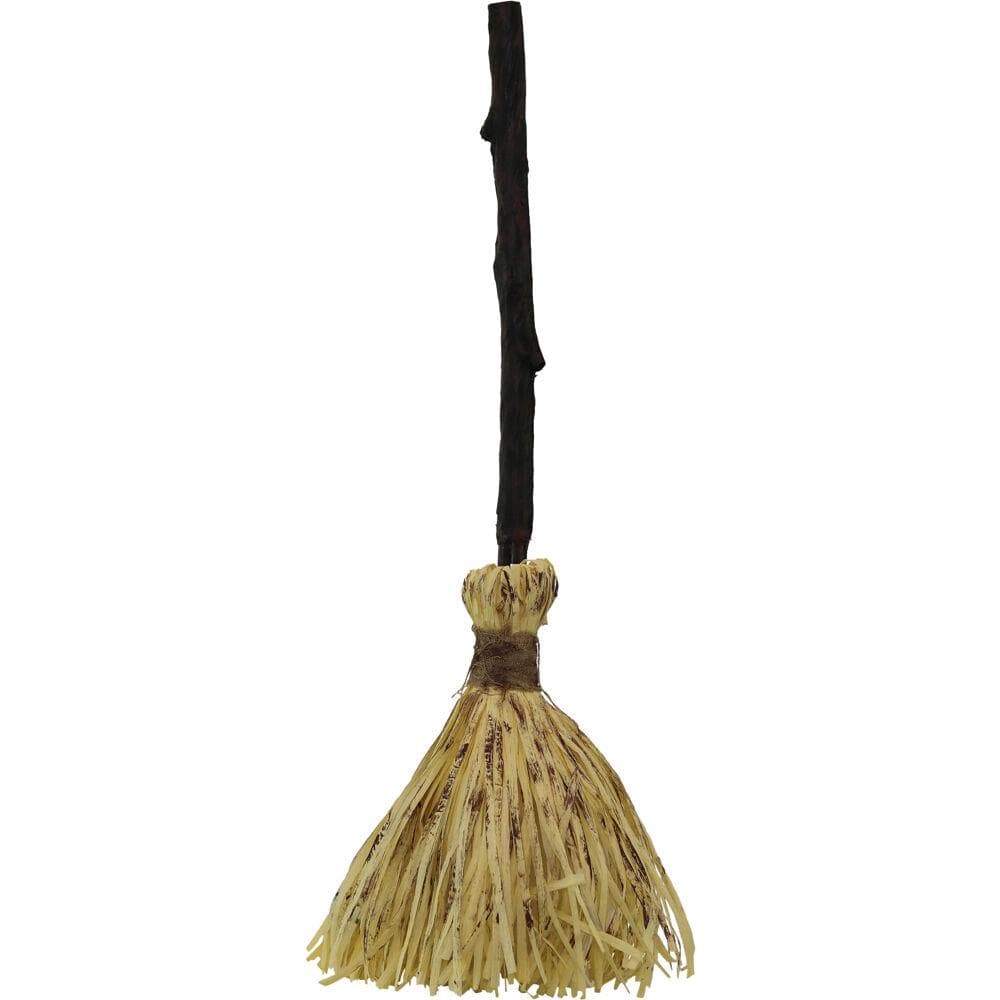 26-In. Animated Witch's Broomstick with Sound and Movement, Battery Operated, Indoor or Covered Outd