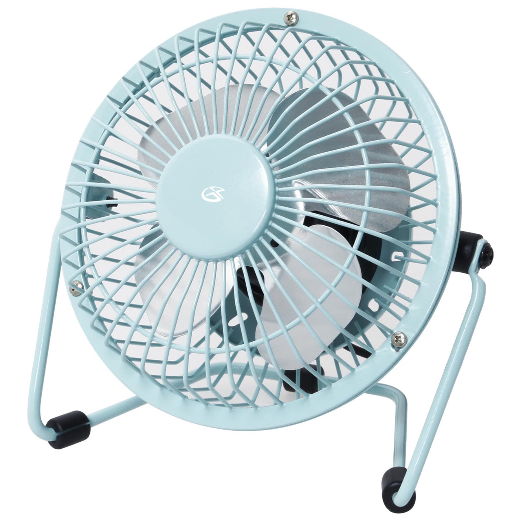 4" USB Powered Adjustable Personal Fan (Blue)