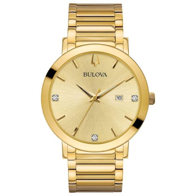 Men's Modern Collection Diamond Dial Bracelet Watch