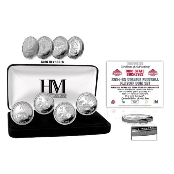 Ohio State 2025 CFP Champions Silver Game Coin Set