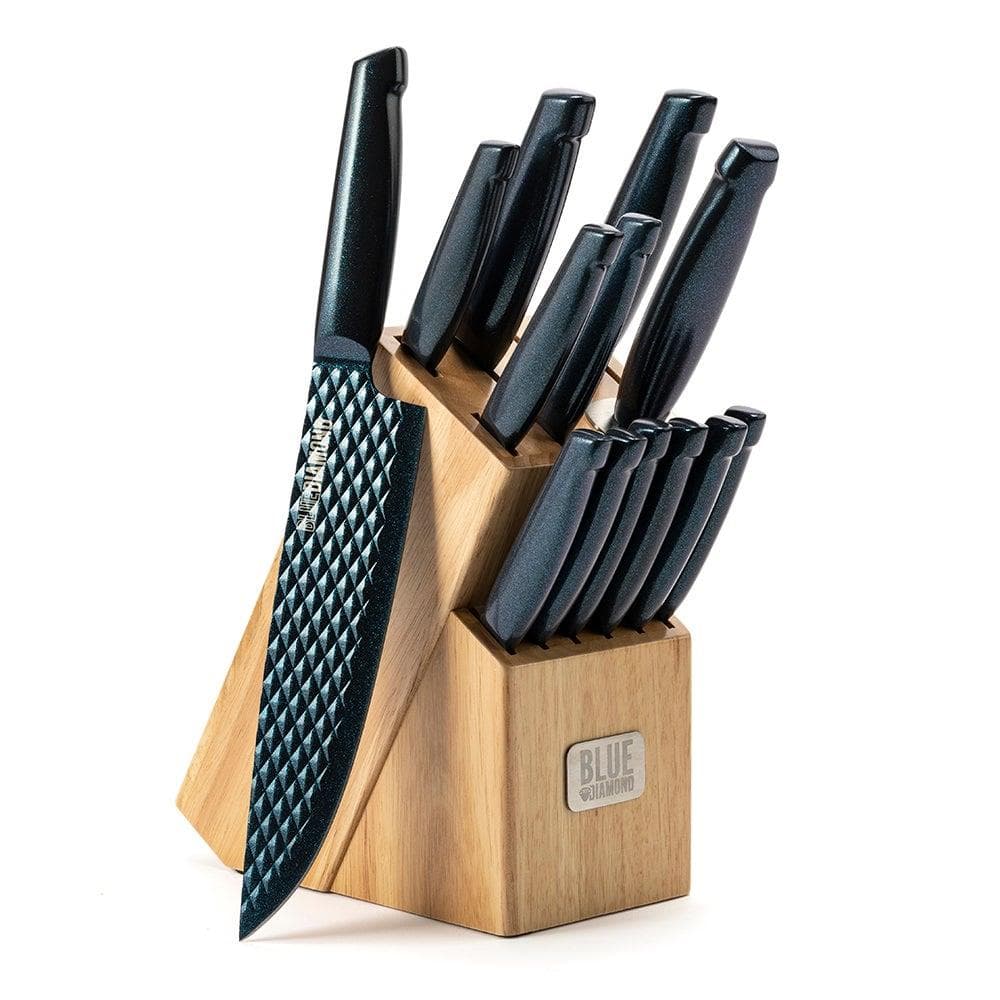 Sharp Stone Nonstick 14pc Knife Block Set