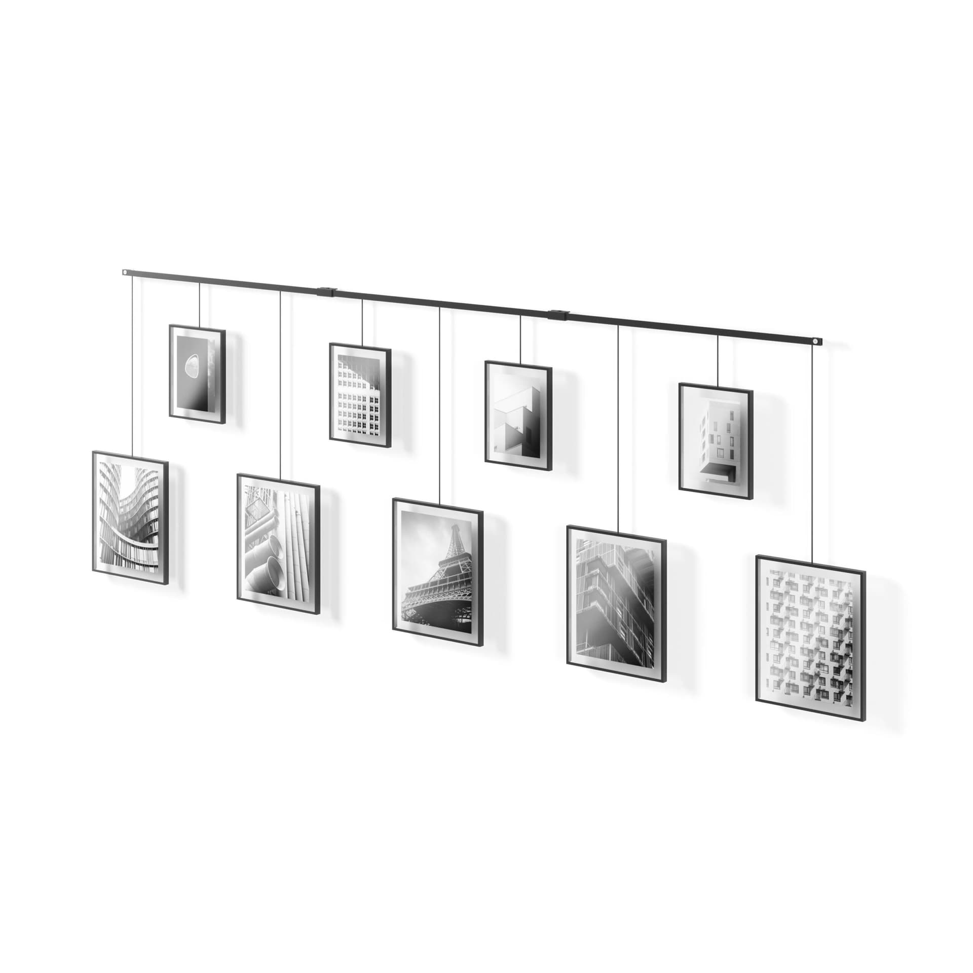 Exhibit Photo Display 9Op 5 8x10 and 5 5x7  Black