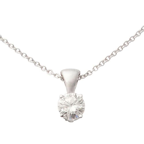 14k White Gold Diamond Necklace .25ct
