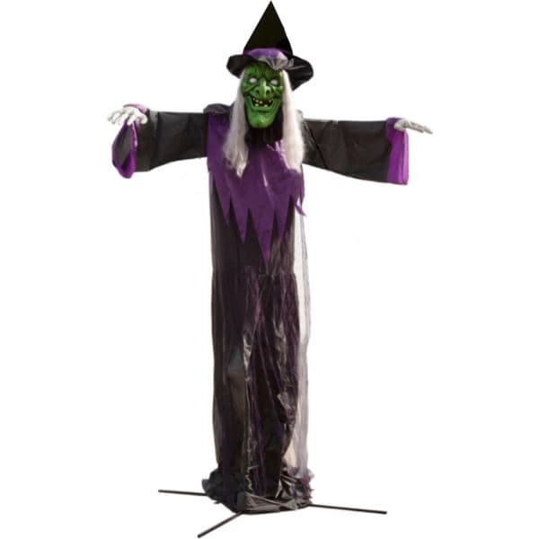 15-ft. Animatronic Witch with Lights and Sound, Outdoor Halloween Decoration