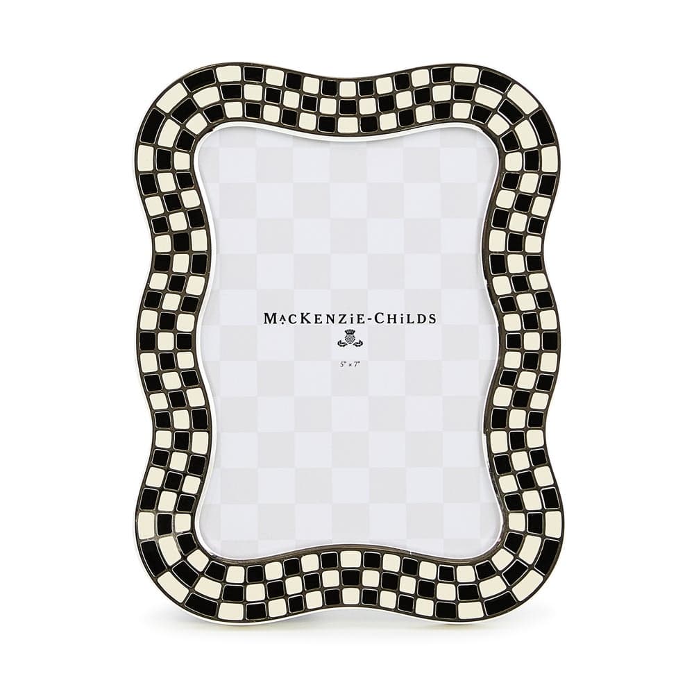 Wavy Check Silver Plated 5"X 7" Frame