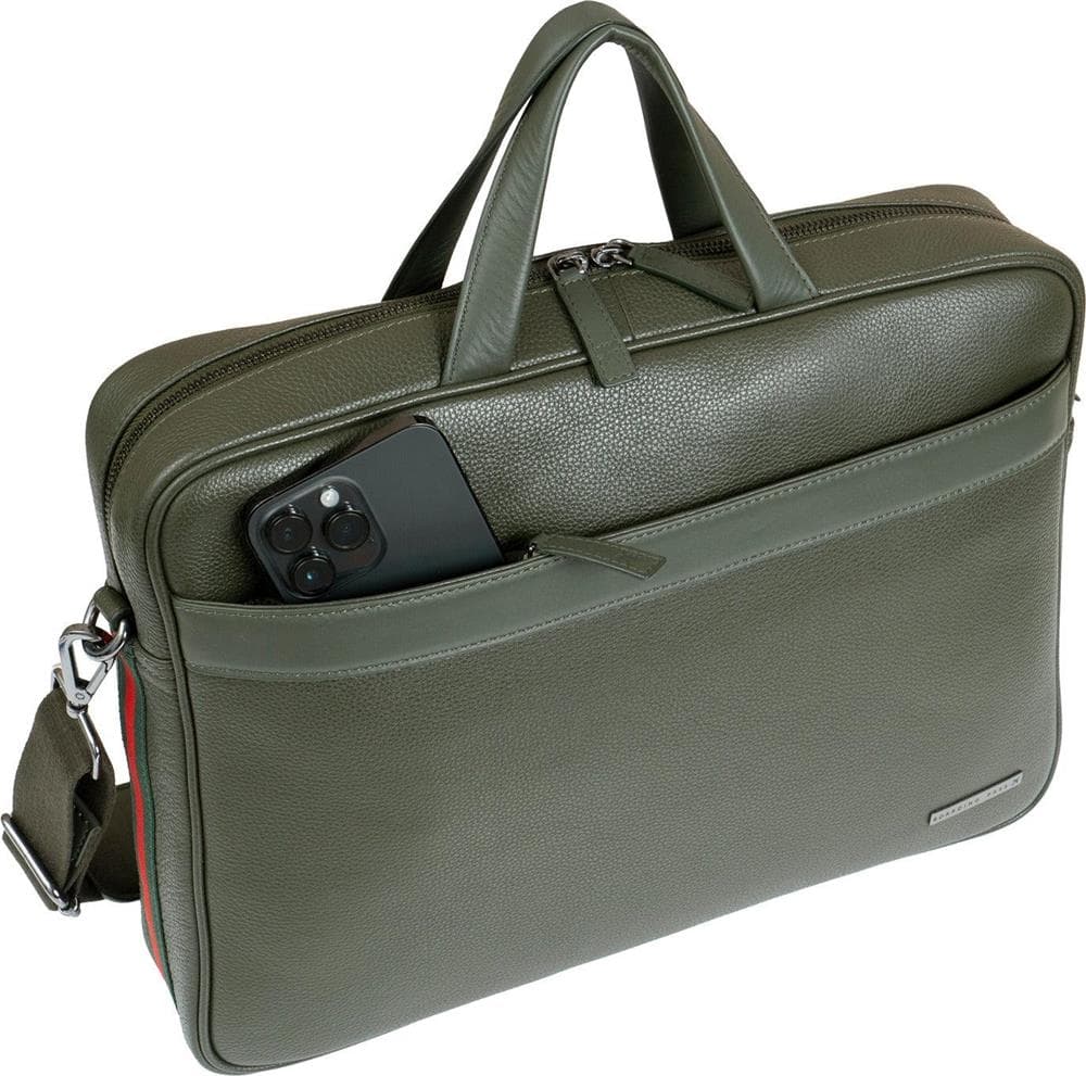 Hey Handsome Pebble Grain Briefcase Size 18"