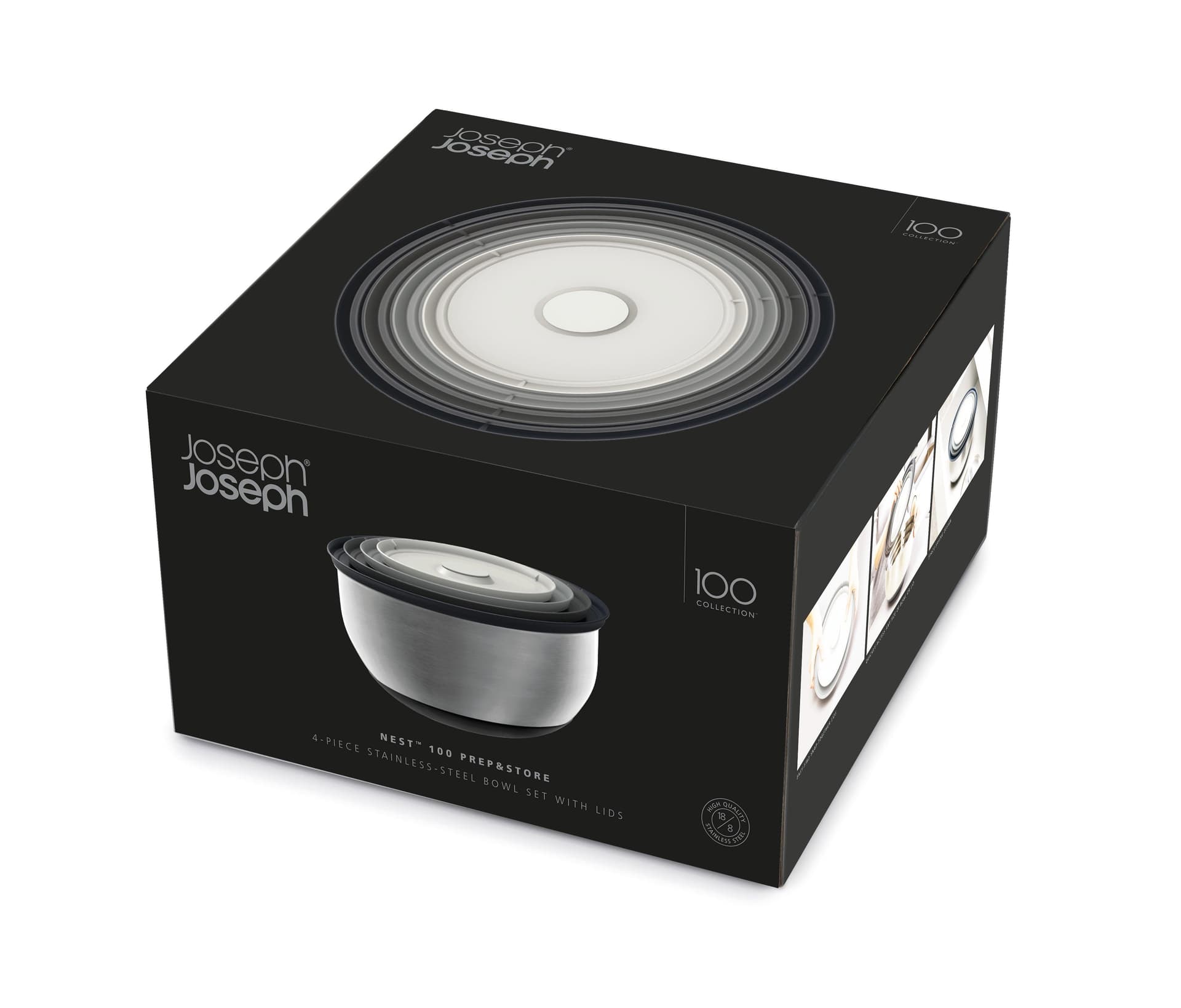 Nest Prep & Store 8pc Steel Bowl Set