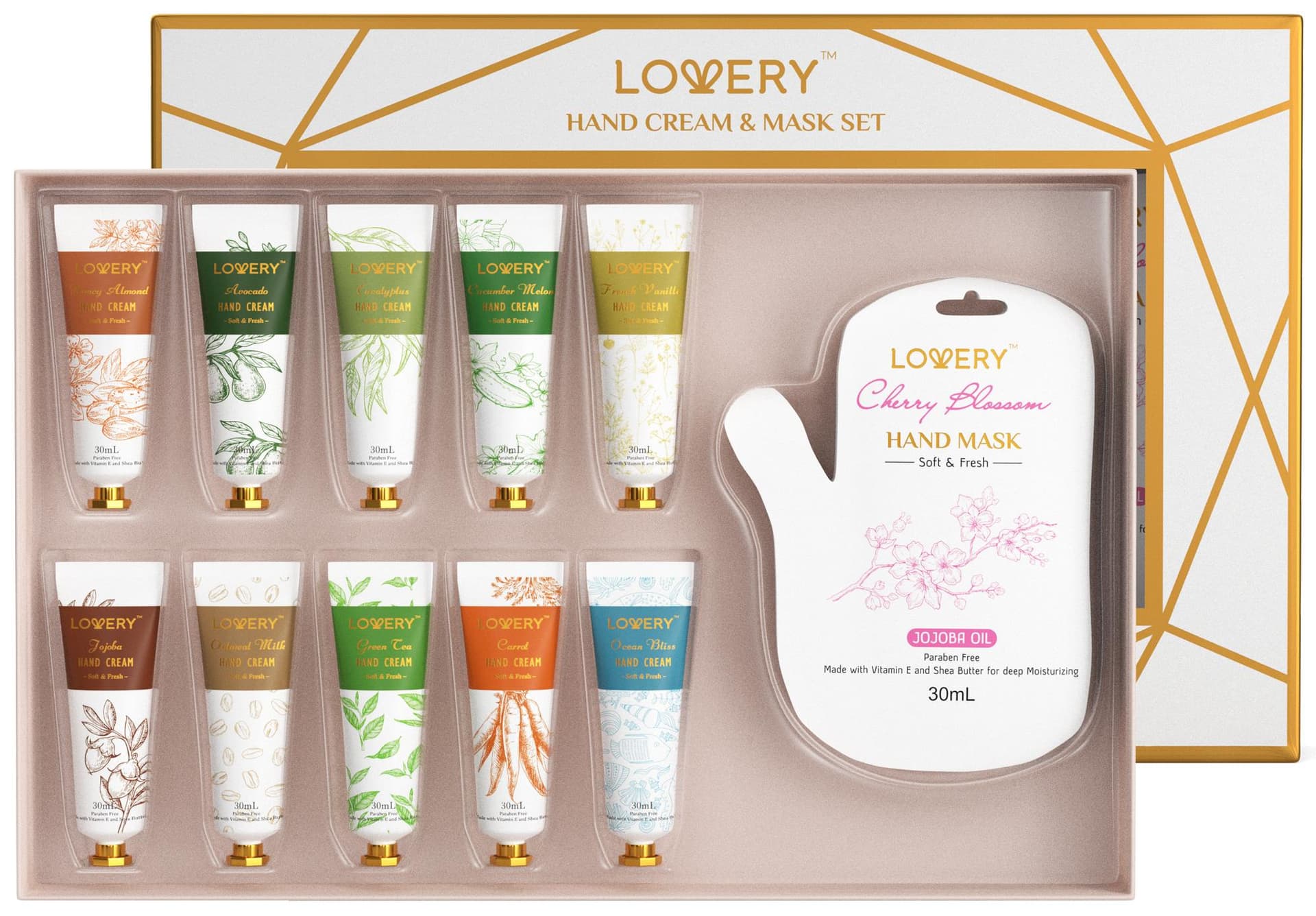 Hand Cream And Hand Mask Gift Set Size 16 Pieces