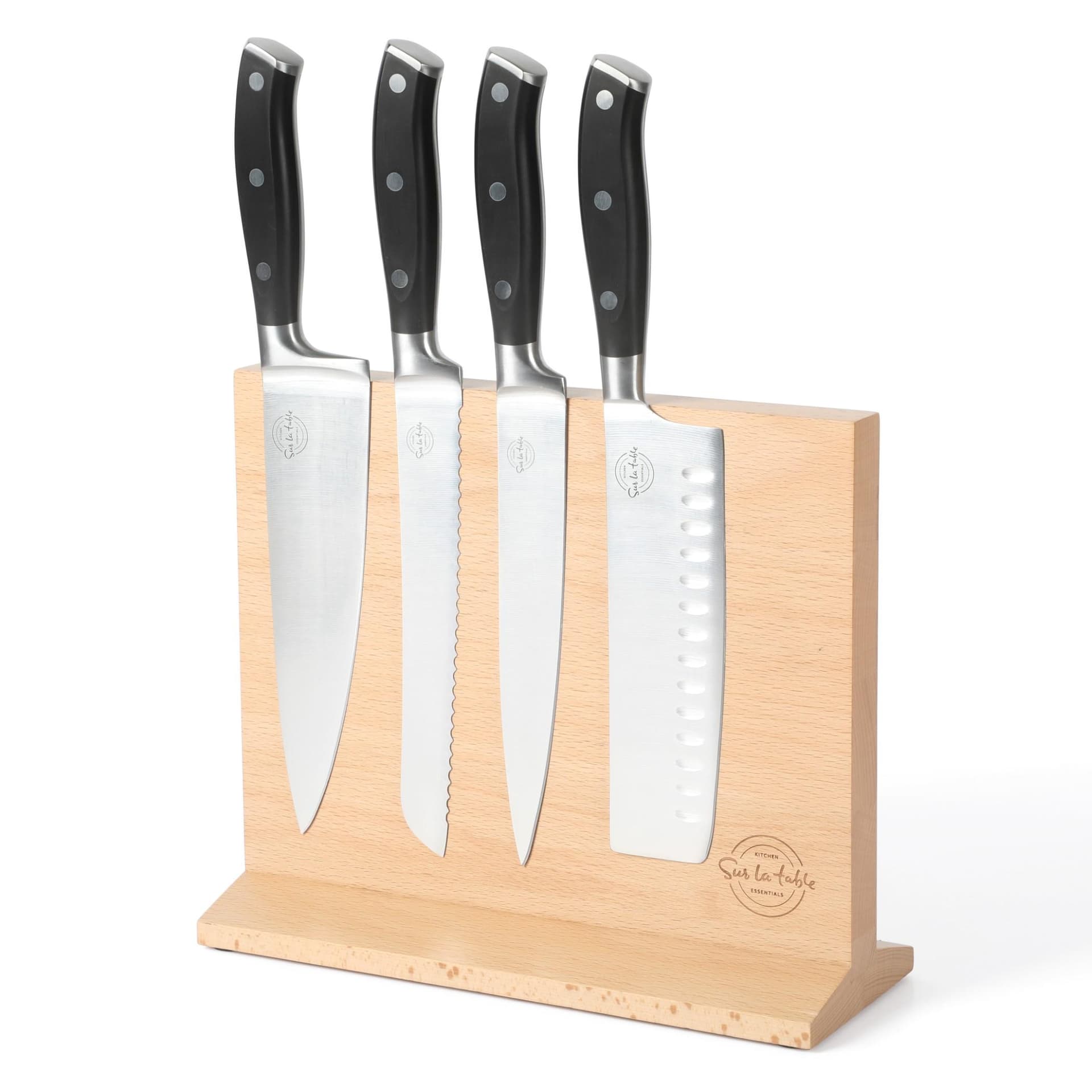 Taing Kitchen 5 pc Cutlery Set w/ Beechwood Stand