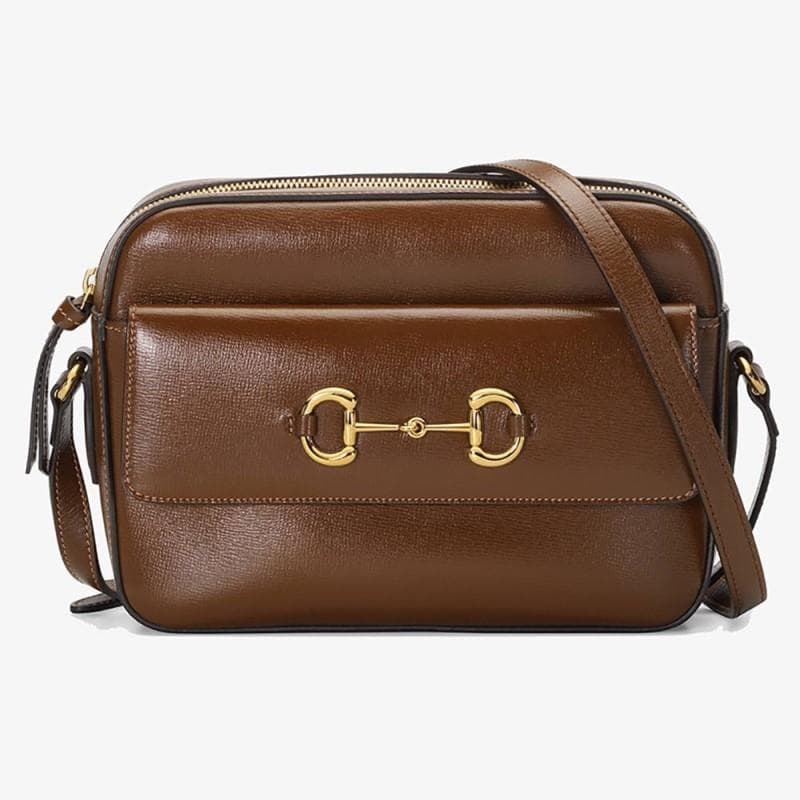 Horsebit 1955 Small Shoulder Bag - (Brown) )