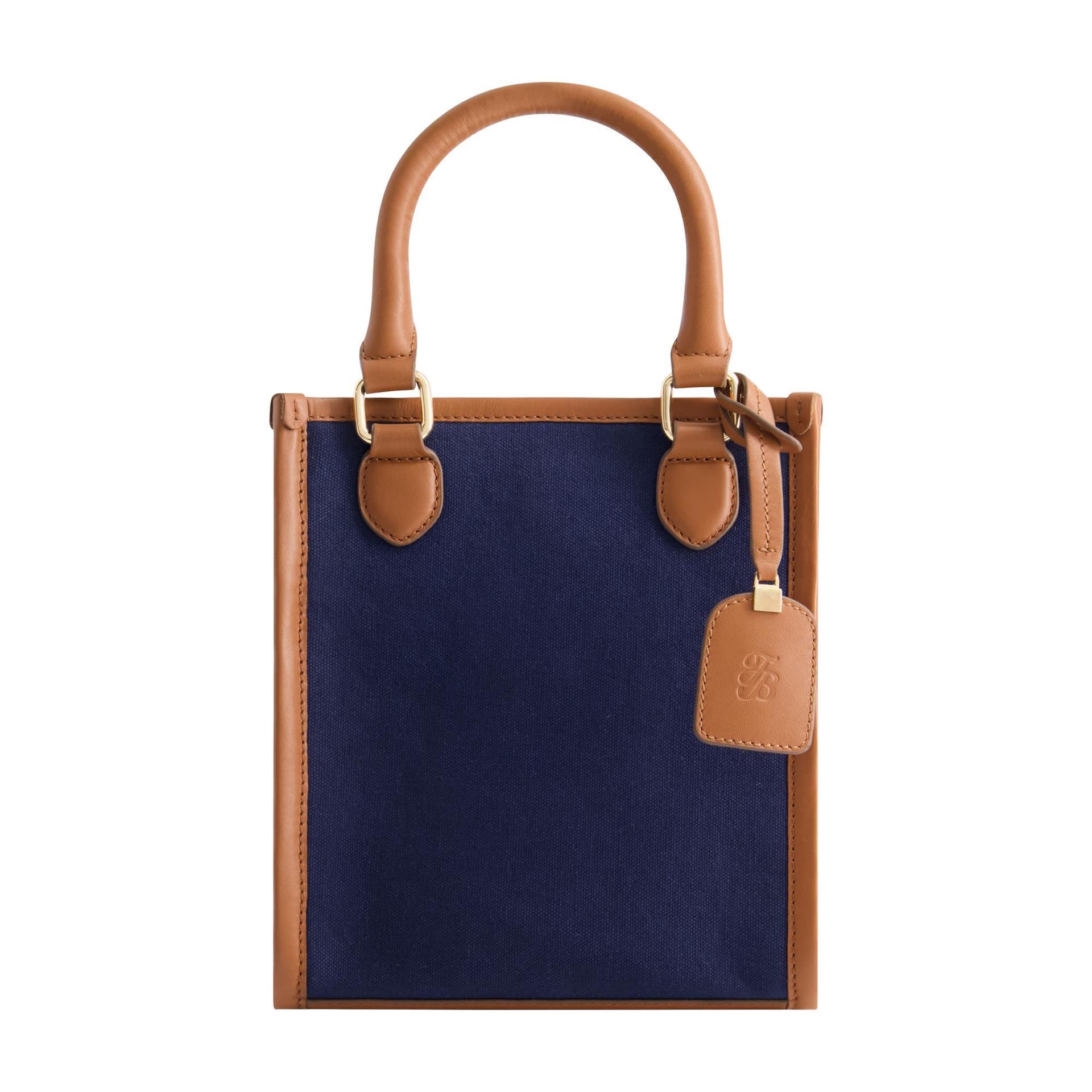 Solid Canvas North South Tote Size 9"