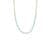 Double CZ Tennis Paperclip Necklace