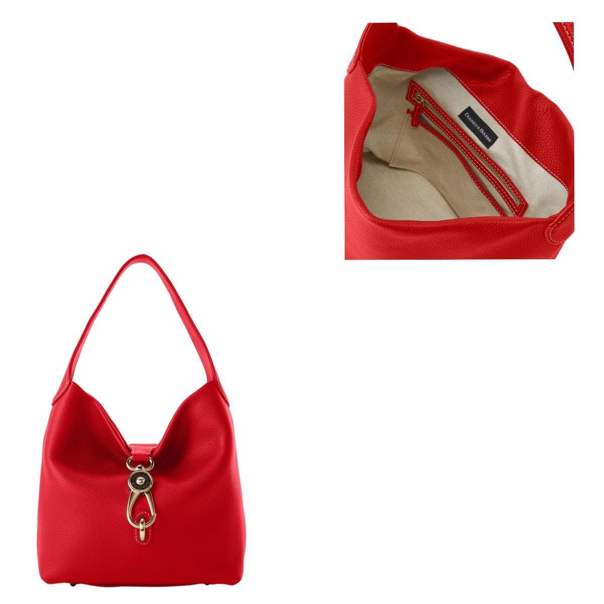 Pebble Grain Small Logo Lock Sac