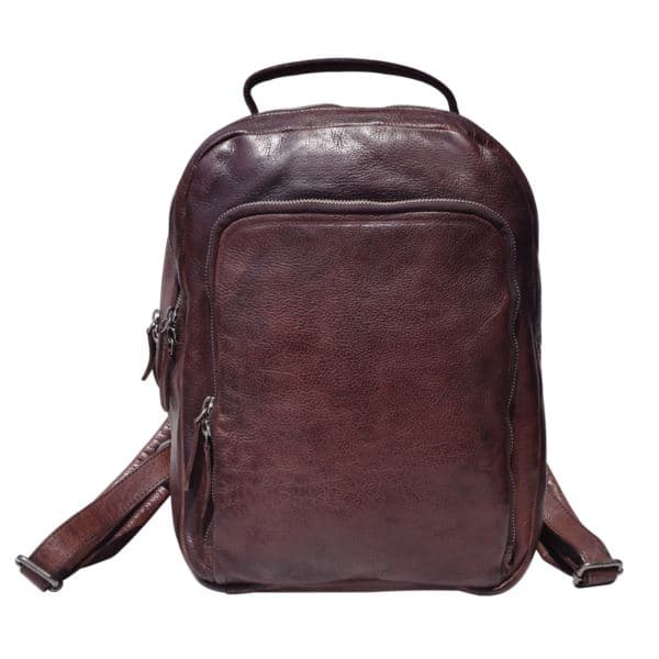 Zurich Leather Backpack Brown