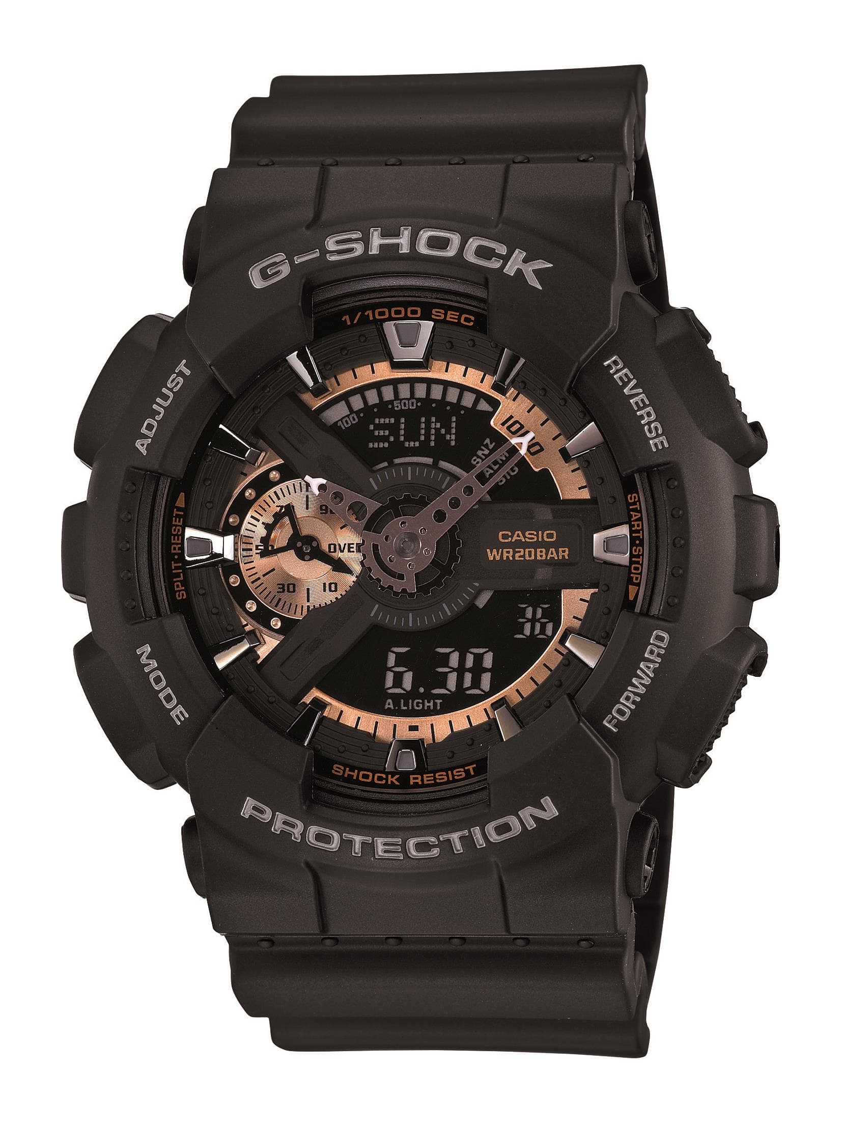 Men's G-Shock Watch - Matte Black/Rose Gold