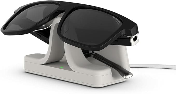 Carrera Smart Glasses with Alexa | Smart audio glasses | Sprinter black frames with polarized sunglass lenses | Square