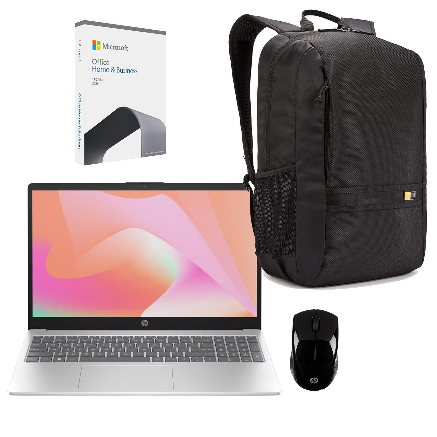 15" AMD Notebook - Microsoft OFfice 2024 - wireless mouse & backpack