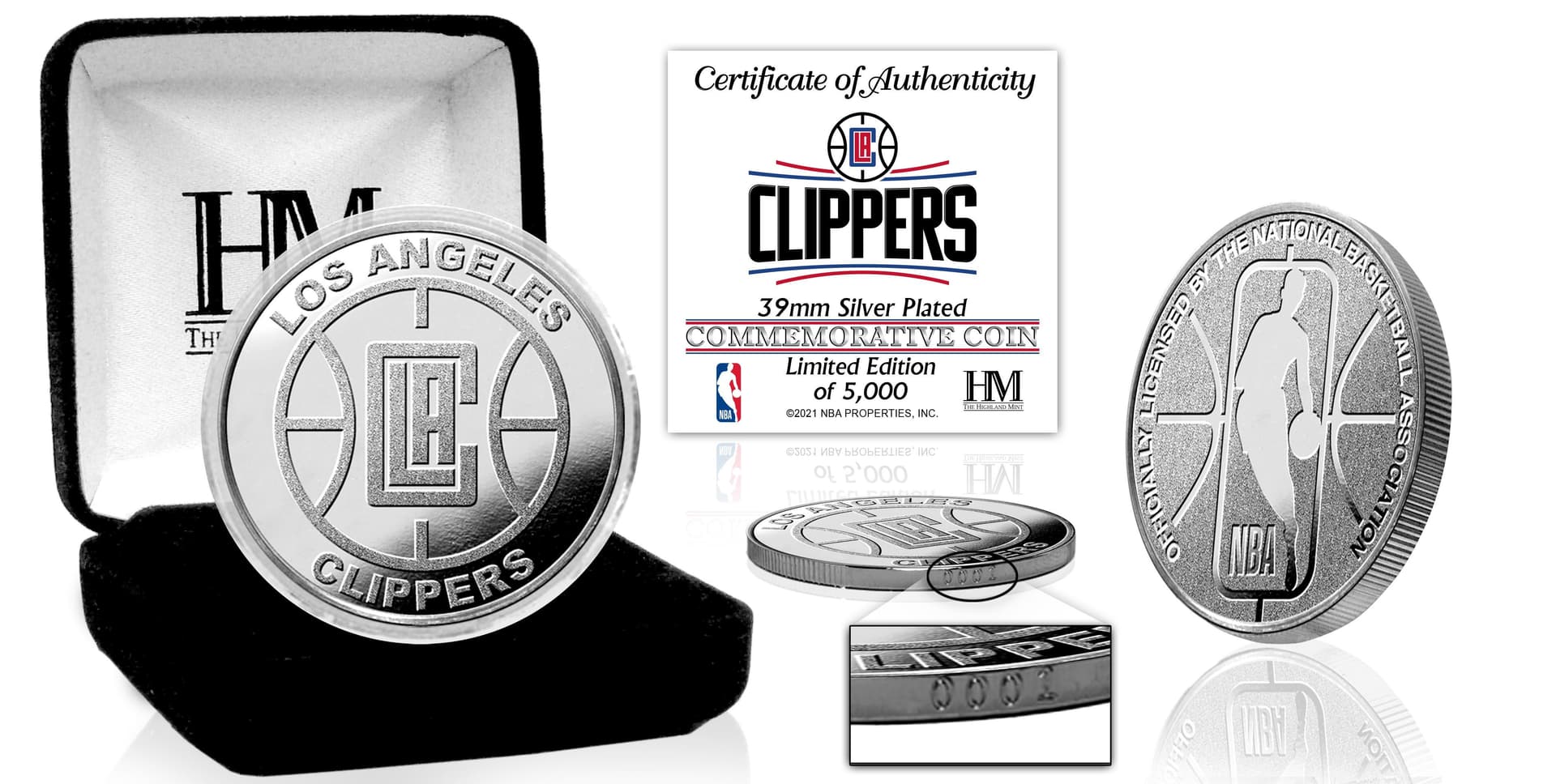 LA Clippers Silver Coin