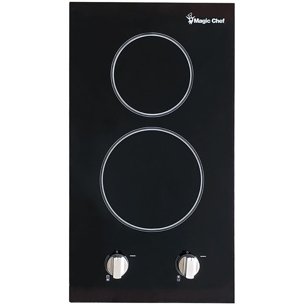 12-In. 120V Built-In Electric Radiant 2-Burner Cooktop