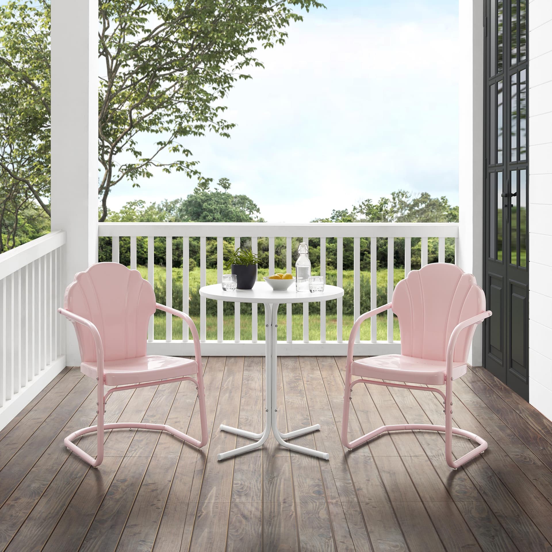 Tulip 3Pc Retro Outdoor Bistro Set
