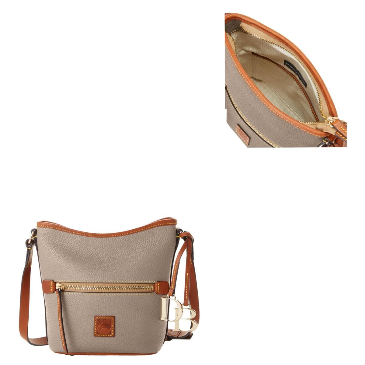Pebble Grain Small Zip Sac