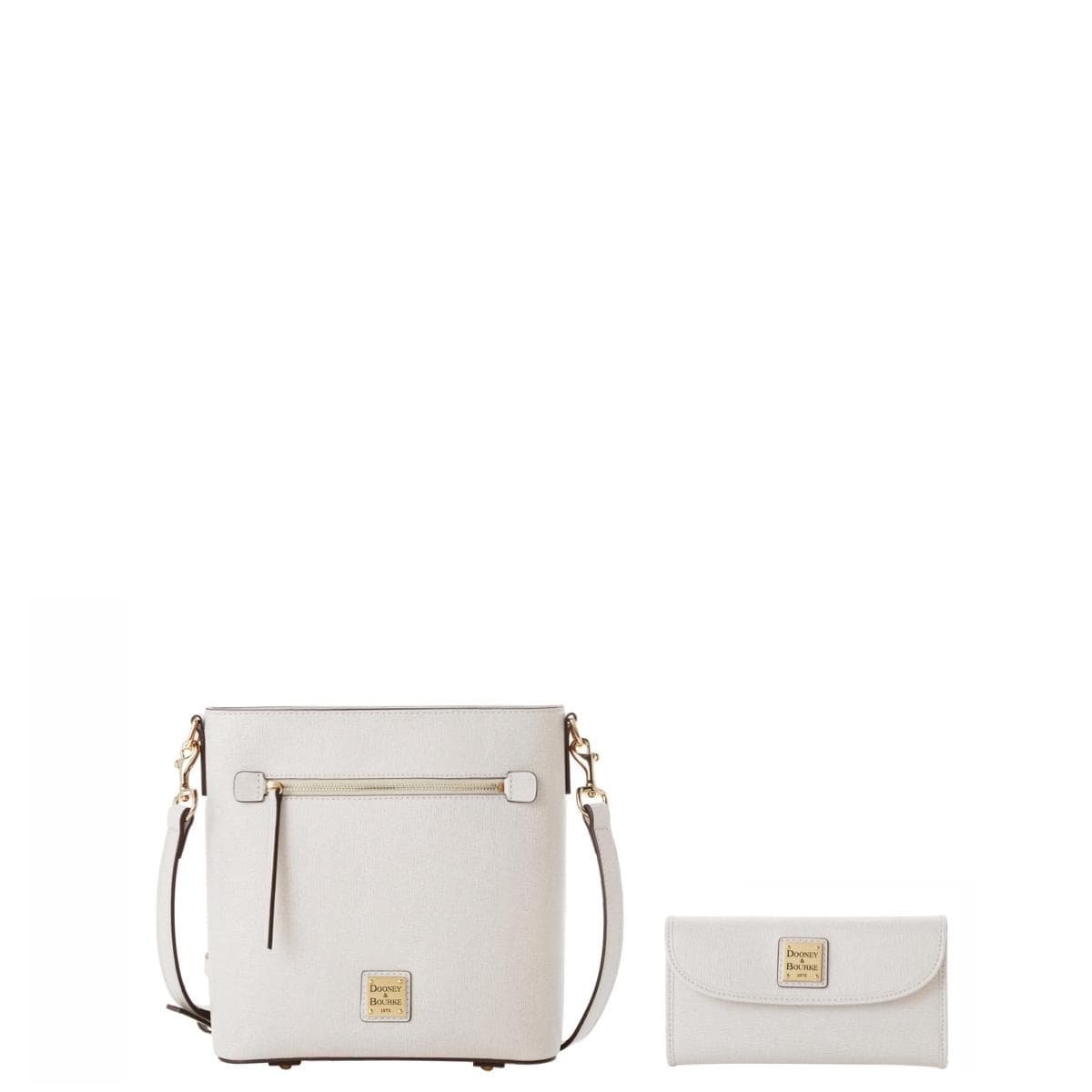 Saffiano Zip Crossbody and Continental Clutch Set