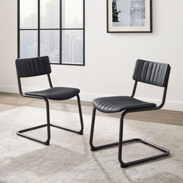 Conrad 2-Piece Cantilever Dining Chair Set