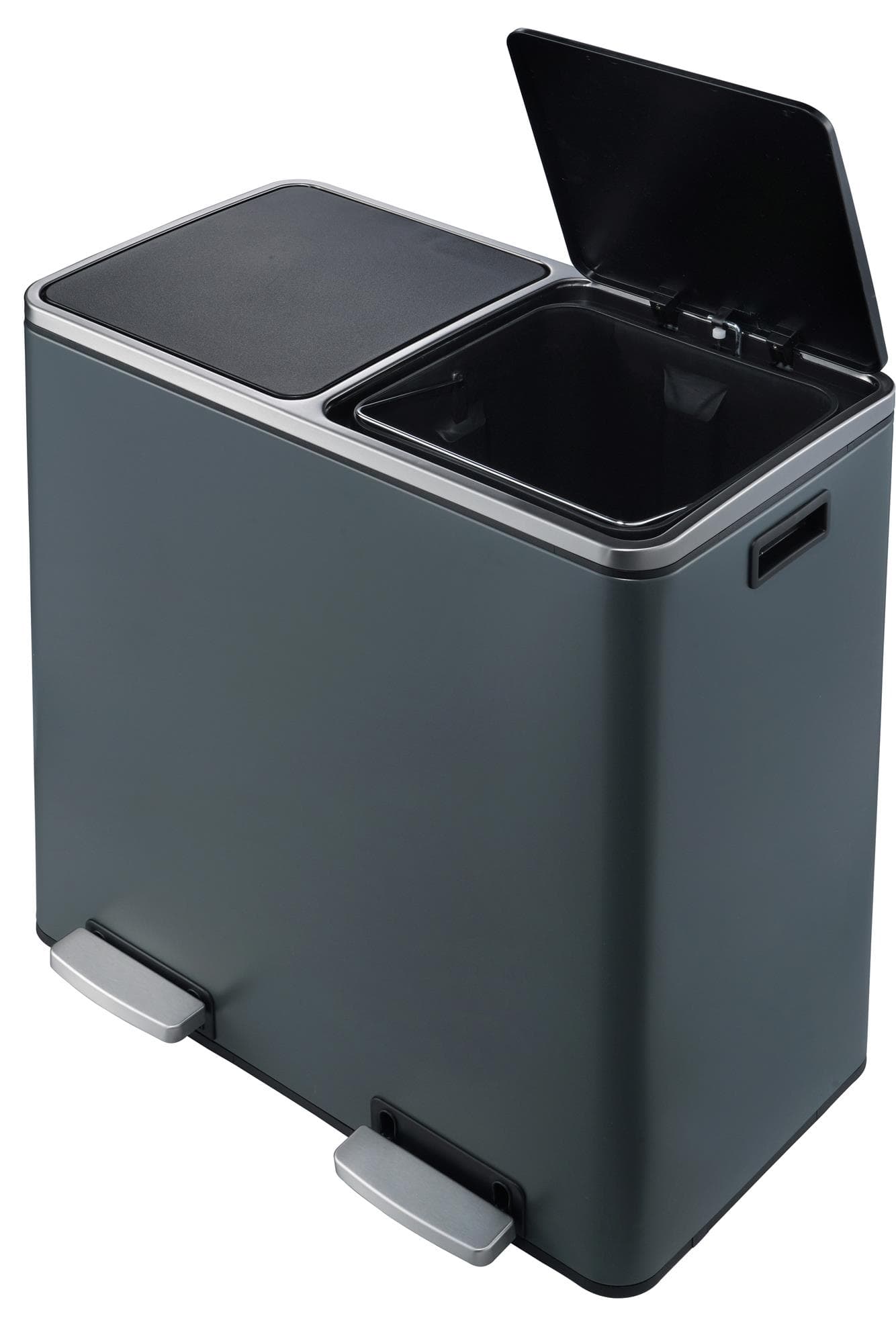 Heim Concept 60L Dual Compartment Trash Can - Matte Gray
