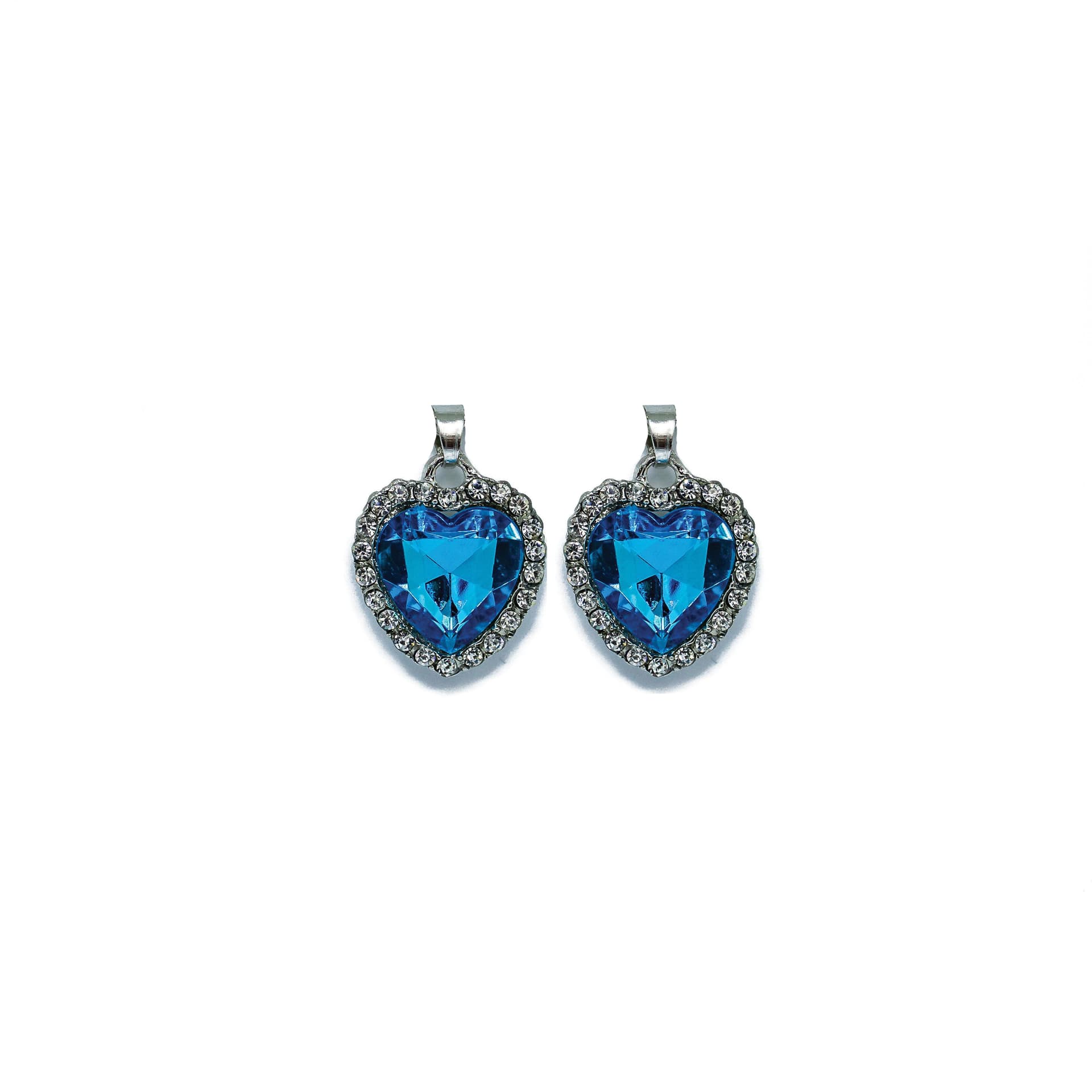 Blue For You Heart Earrings