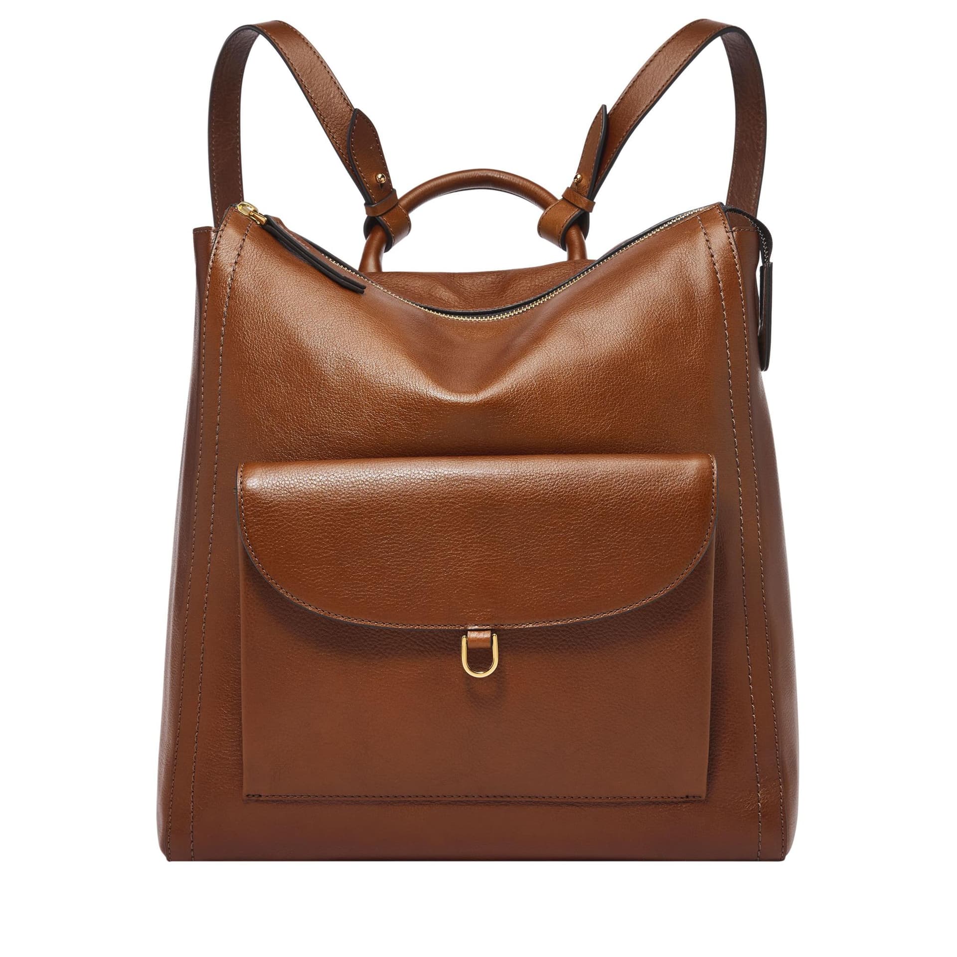 Parker Leather Backpack - Brown
