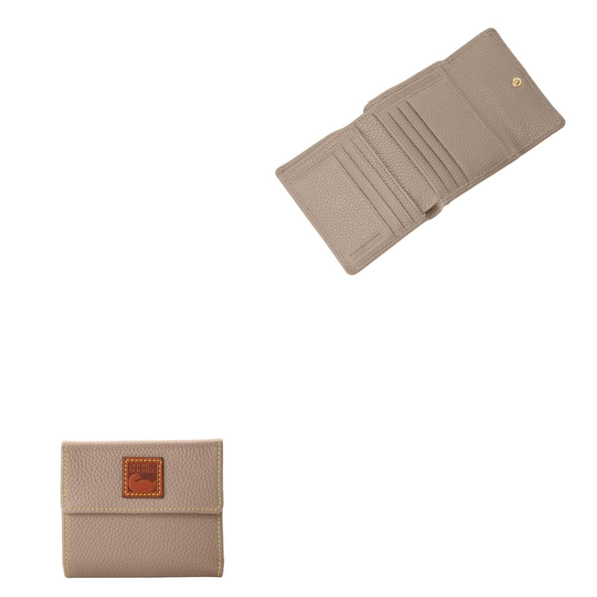 Pebble Grain Small Flap Wallet