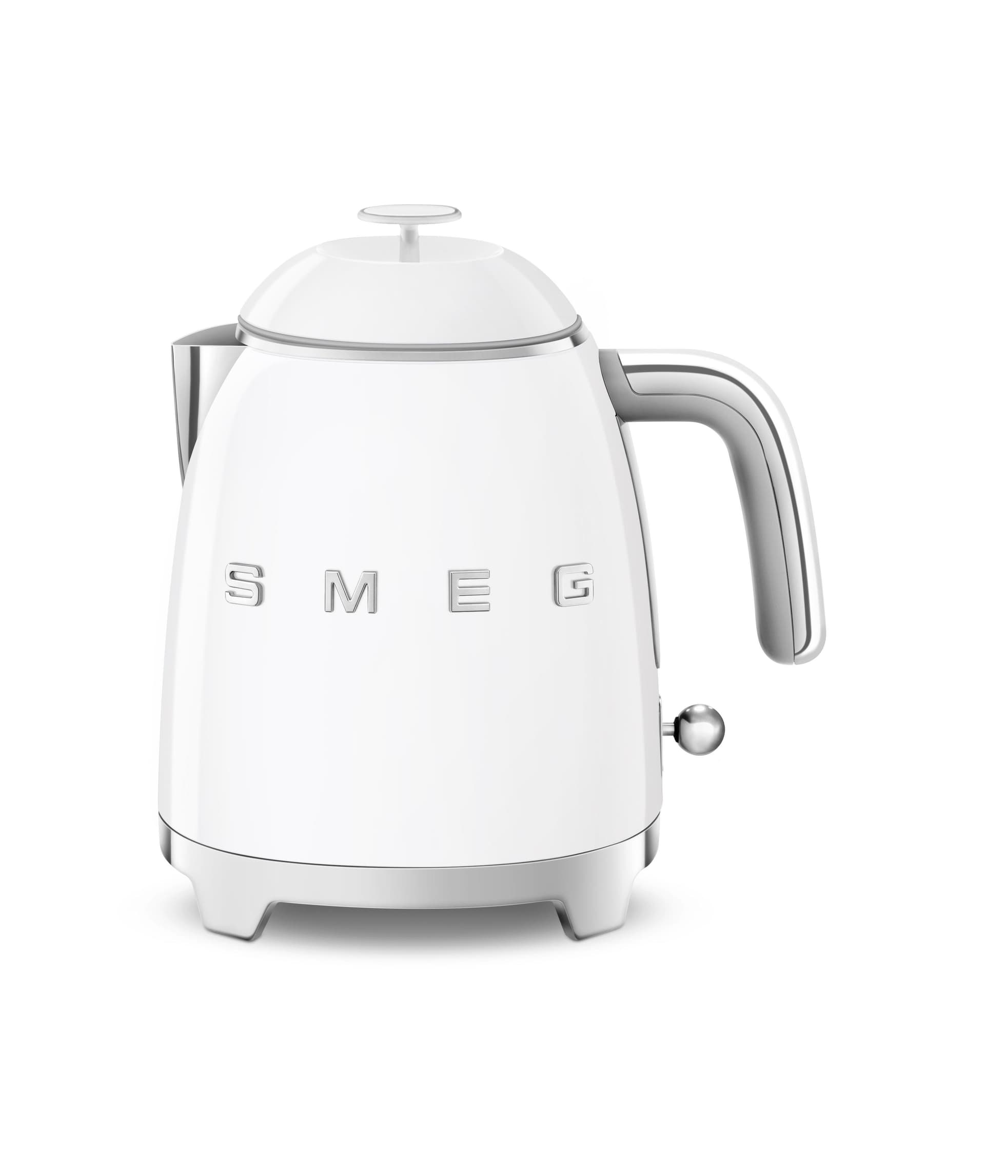 50's Retro-Style Electric Mini Kettle White