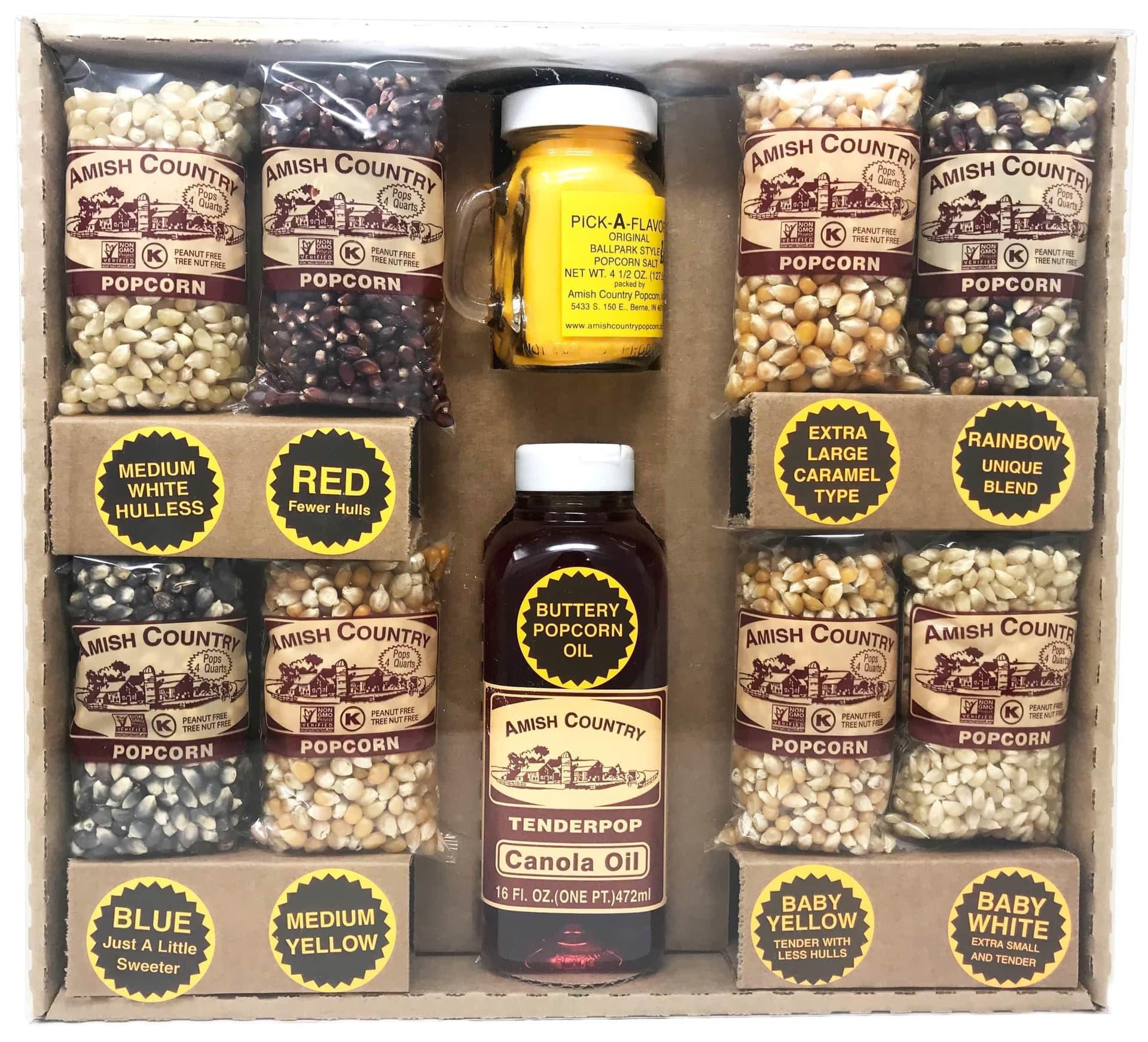 Open 4oz Popcorn Variety Gift Set