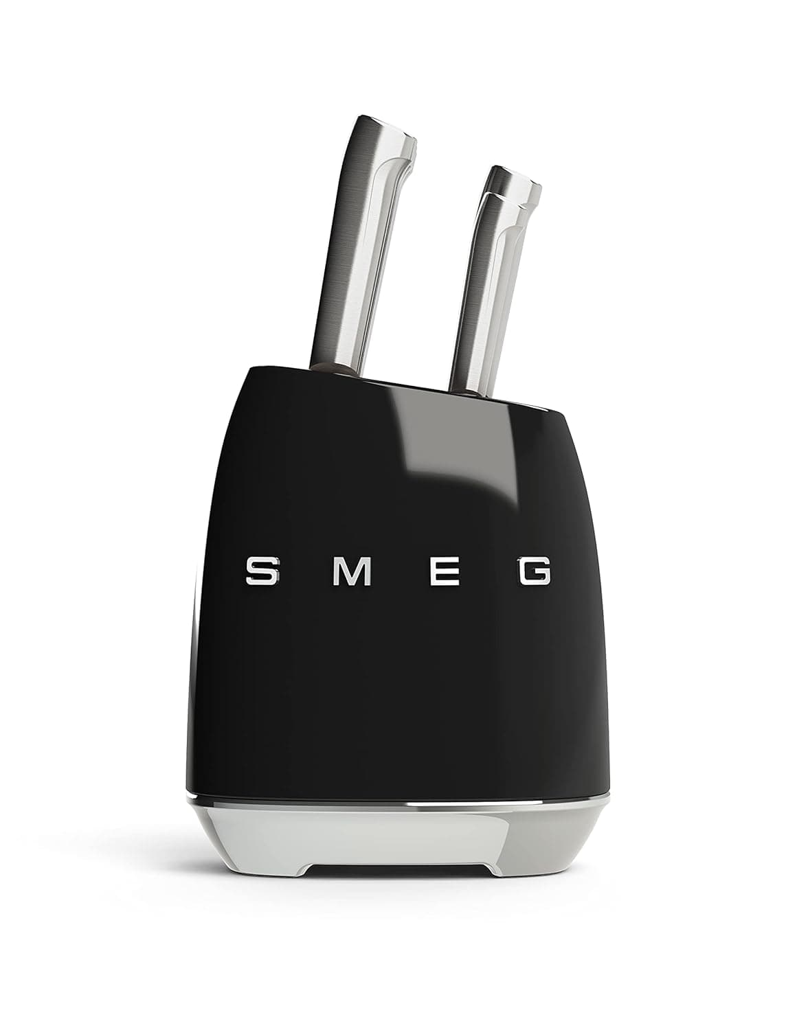50s Retro-Style 7pc Knife Block Set Black