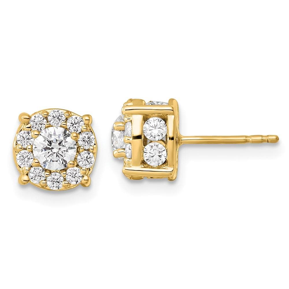 14K Lab Grown Diamond Fashion Earrings, 1.5ctw